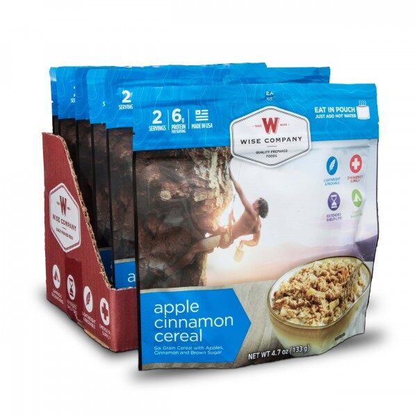 Apple Cinnamon Cereal Camping Food (Case of 6)