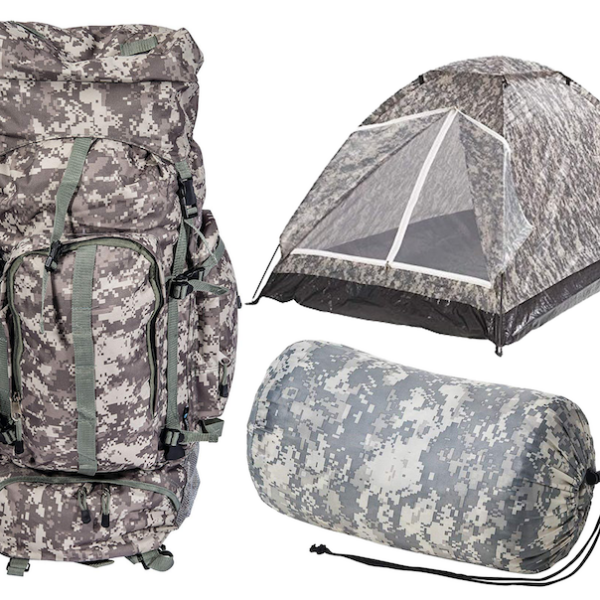 Extreme Camo Backpack Set