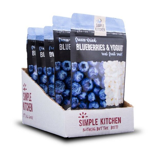 6 Pack Freeze-Dried Blueberries & Yogurt
